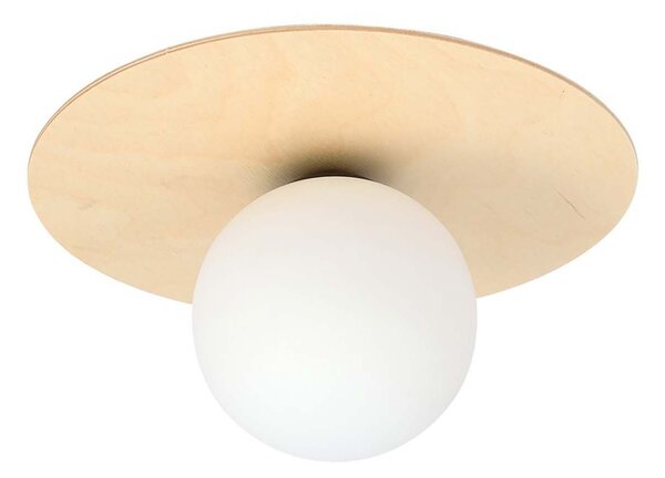 Plafoniera Minimal Chelys Acciaio Marrone 1 Luce E14