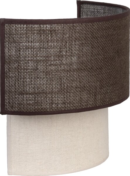 Brilagi - Applique da parete LED BOHO ECO 1xE27/10W/230V marrone/crema