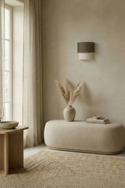 Brilagi - Applique da parete LED BOHO ECO 1xE27/10W/230V marrone/crema
