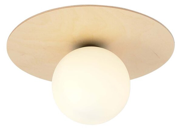 Plafoniera Minimal Chelys Acciaio Marrone 1 Luce E14