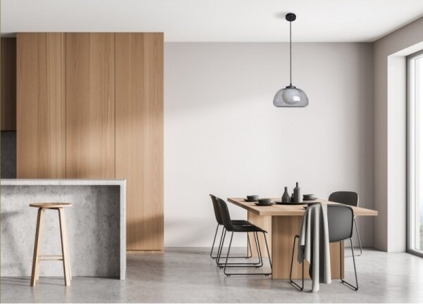 ITALUX PND-54637-1-BK-SG -Lampadario a sospensione su cavo AINALE 1xG9/7W/230V nero/fumé