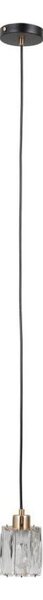 ITALUX PND-40813-1-BK-HBR - Lampadario a sospensione con cavo TORNO 1xE14/40W/230V nero/oro
