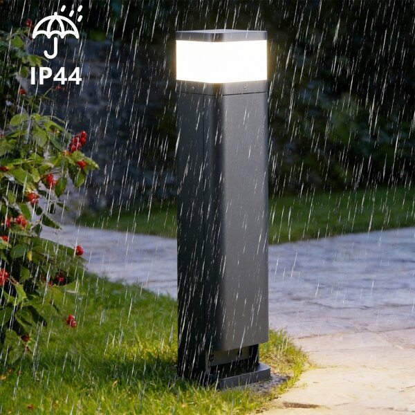 Brilagi -Lampada da esterno con 2 prese SCHUKO PILLAR 1xG9/11W/230V IP44 antracite