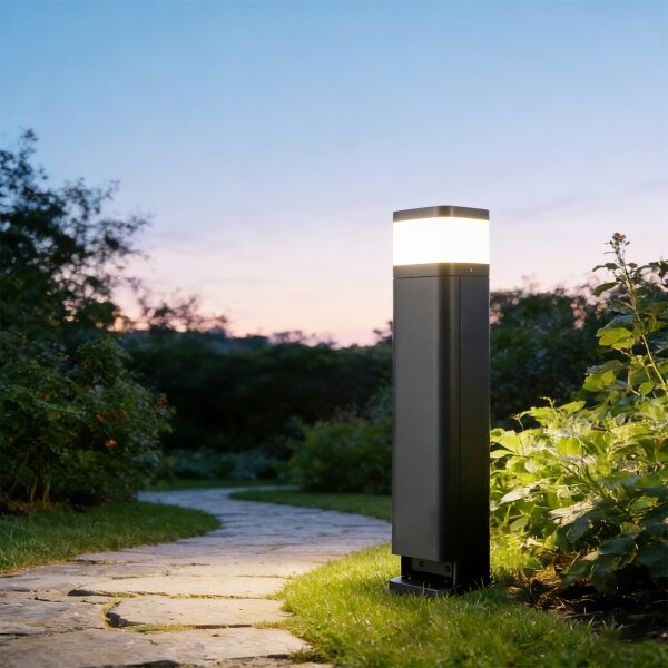 Brilagi -Lampada da esterno con 2 prese SCHUKO PILLAR 1xG9/11W/230V IP44 antracite