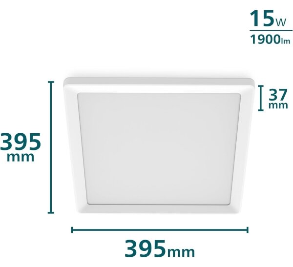 Philips - Plafoniera LED dimmerabile LED/15W/230V 2700K 39,5x39,5 cm