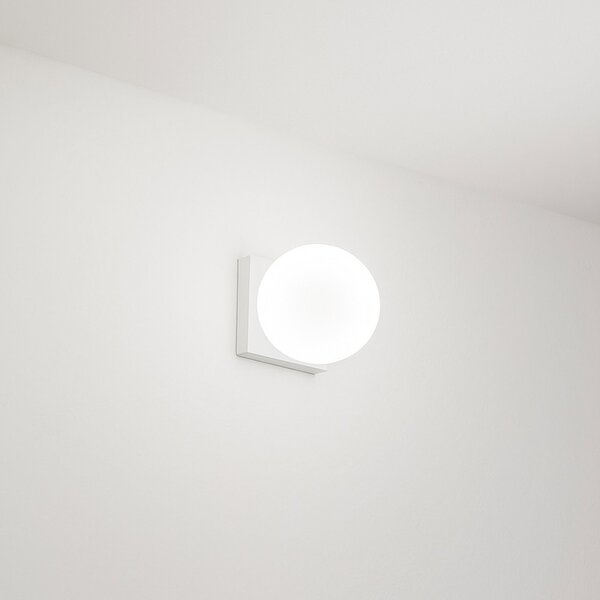 Plafoniera Moderna Dot Metallo Bianco Opaco Led 8W Ip40