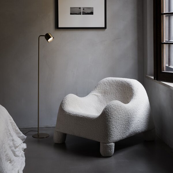 Lampada Da Terra Dodo 9W Luce Orientabile Nero Ideal Lux