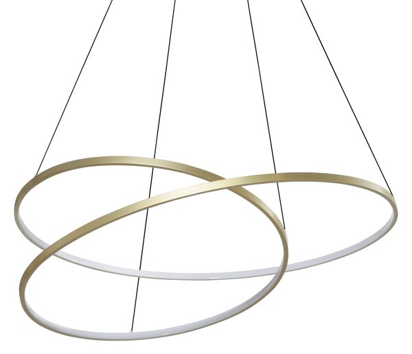 Lampada a sospensione Collezione OZ LED 75W luce calda ottone altezza regolabile Ideal Lux