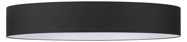 Set Paralume Cilindro D70 H9 Cm Tessuto Nero Ideal Lux Collezione SET