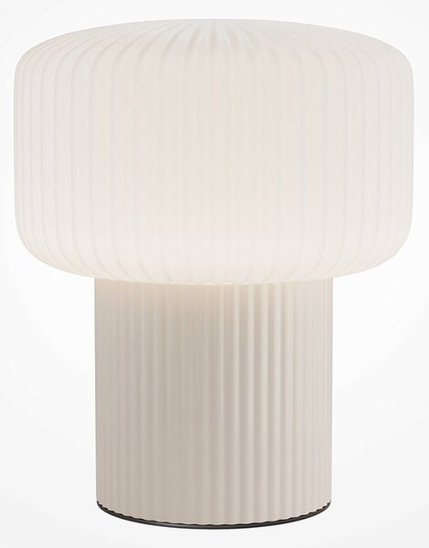 Lampada Da Tavolo Moderna Omaggio Ceramica E Vetro 1 Luce G9