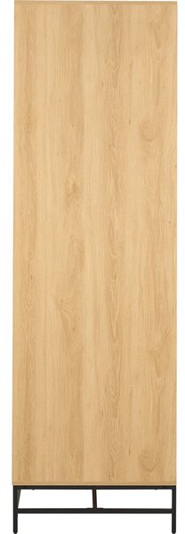 Armadio effetto rovere in colore naturale 99x200x60 cm Albany - Actona