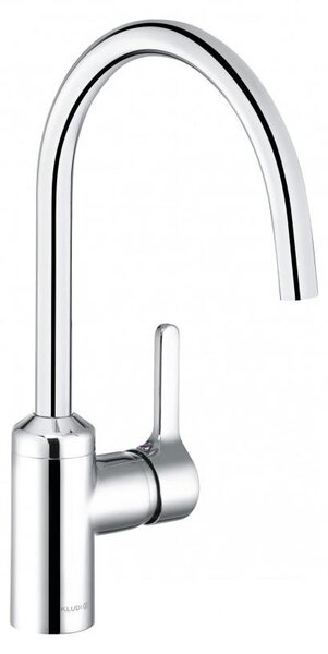 Miscelatore monocomando per lavello Kludi BINGO STAR DN 15 finitura acciaio inox