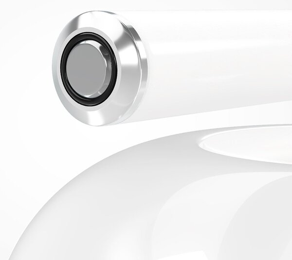 Lampadario Contemporaneo Spirito Metallo E Vetro Bianco 3 Luci Led 14W