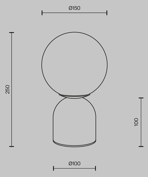 Lampada Da Tavolo Contemporanea Tavo Pietra Calcarea Beige 1 Luce G9