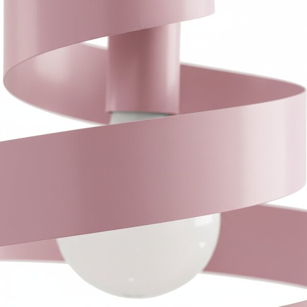 Sospensione Helix 1 Luce Rosa e Bianco LuceArt Classic
