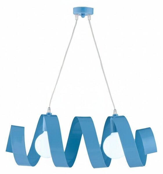 Sospensione Helix 2 Luci Blu LuceArt Classic