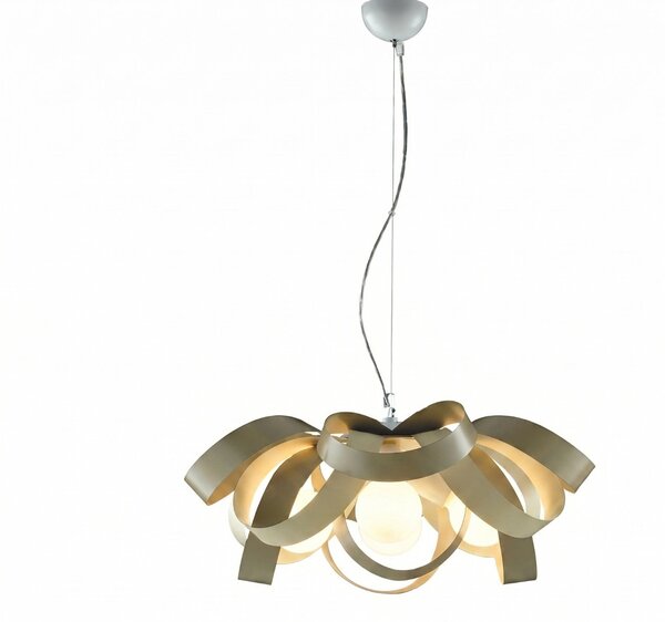 Sospensione Primula 4 Luci Tortora LuceArt Classic
