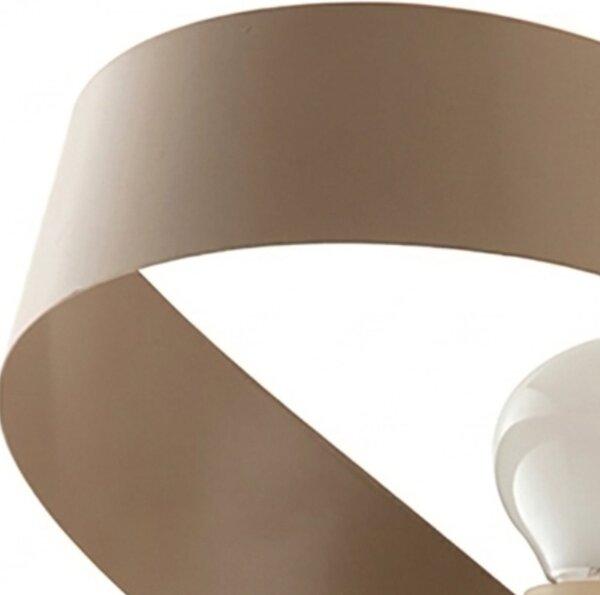Applique Moderna Primula 1 Luce Tortora e Avorio LuceArt Classic