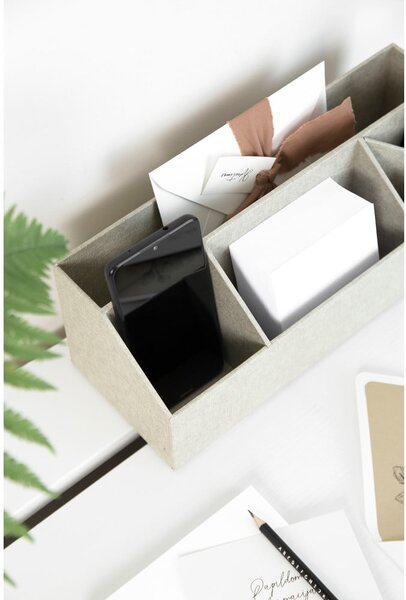 Organizer in cartone per cancelleria Elisa Canvas Paper Laminate – Bigso