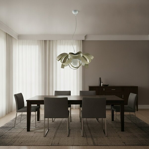 Sospensione Primula 4 Luci Tortora LuceArt Classic
