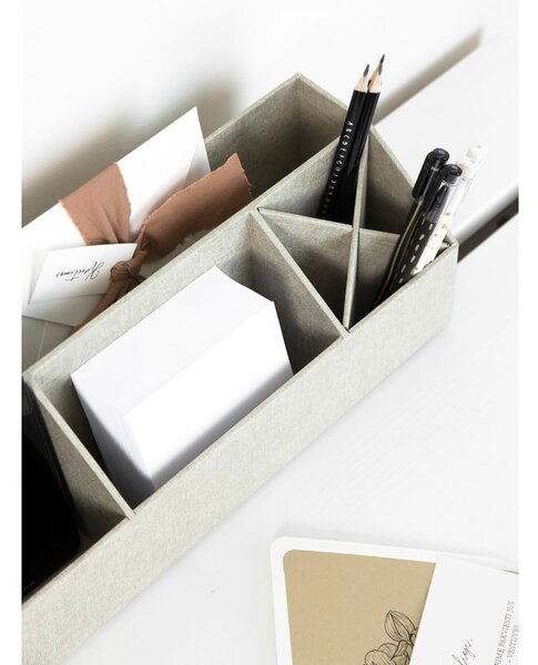 Organizer in cartone per cancelleria Elisa Canvas Paper Laminate – Bigso