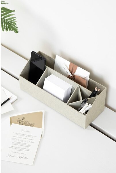 Organizer in cartone per cancelleria Elisa Canvas Paper Laminate – Bigso