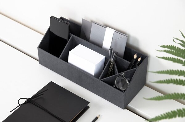 Organizer in cartone per cancelleria Elisa Canvas Paper Laminate – Bigso