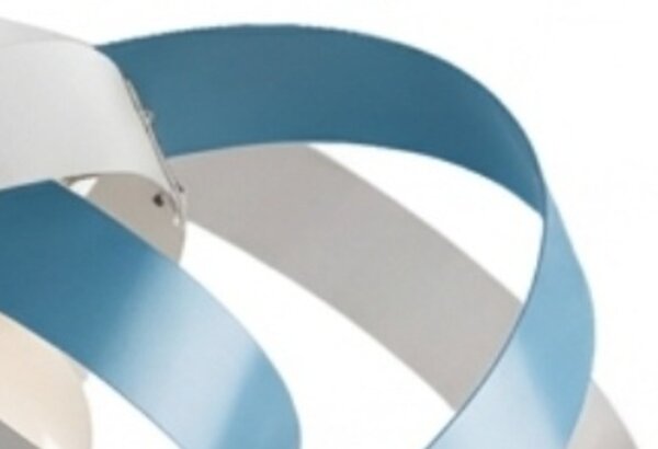 Sospensione Vertigo 1 Luce Bianco e Azzurro LuceArt Classic