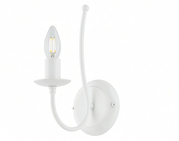 Applique Rustica Botte 1 Luce Bianco LuceArt Classic