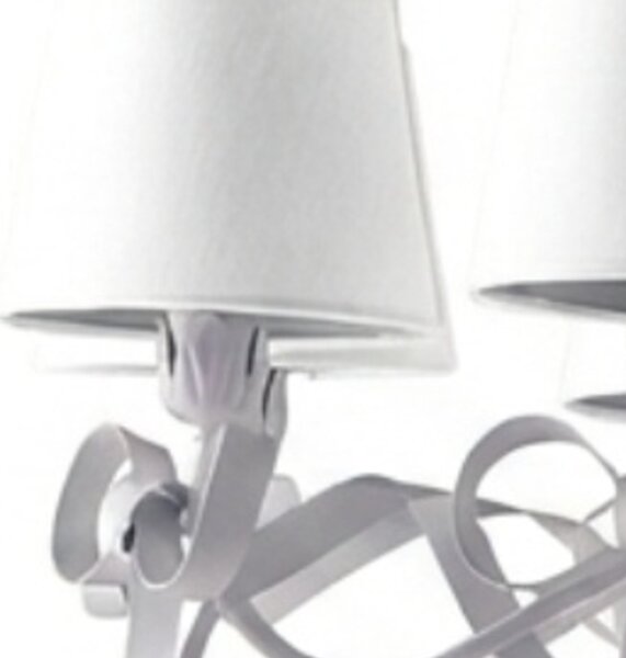 Lampadario Shabby Chic Lucy 8 Luci Bianco LuceArt Classic