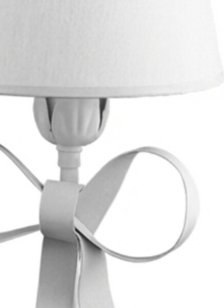 Lampada da Tavolo Shabby Chic Lucy 1 Luce Bianco LuceArt Classic