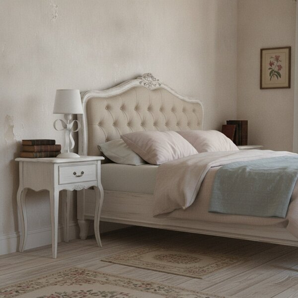 Lampada da Tavolo Shabby Chic Lucy 1 Luce Bianco LuceArt Classic