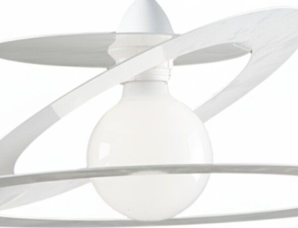 Sospensione Geko 1 Luce Bianco e Grigio LuceArt Classic