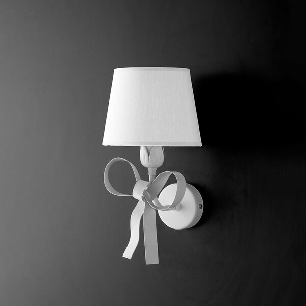 Applique Shabby Chic Lucy 1 Luce Bianco LuceArt Classic