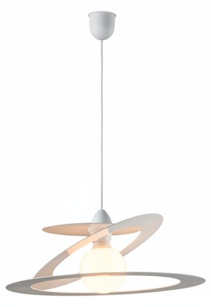 Sospensione Geko 1 Luce Bianco e Grigio LuceArt Classic