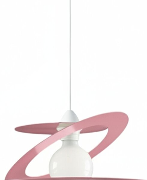 Sospensione Geko 1 Luce Rosa e Bianco LuceArt Classic