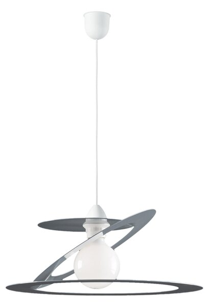Sospensione Geko 1 Luce Grigio e Bianco LuceArt Classic