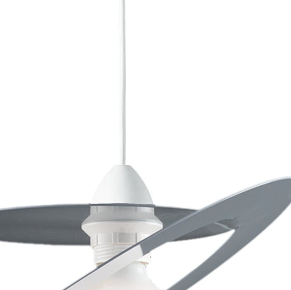Sospensione Geko 1 Luce Grigio e Bianco LuceArt Classic