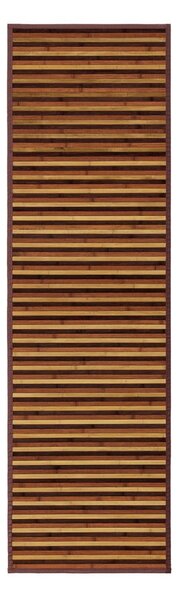 Passatoia in bambù di colore marrone-senape 60x200 cm - Casa Selección