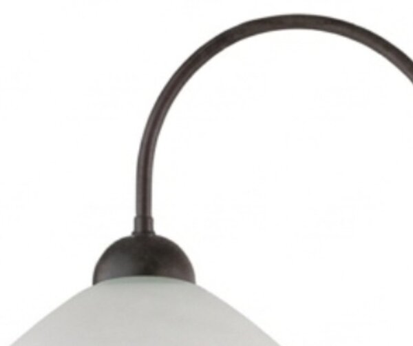 Lampadario Rustico Anemone 2 Luci Ruggine e Bianco LuceArt Classic
