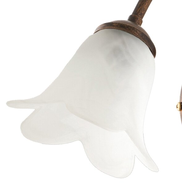 Applique Arte Povera Limone 1 Luce Marrone e Bianco LuceArt Classic