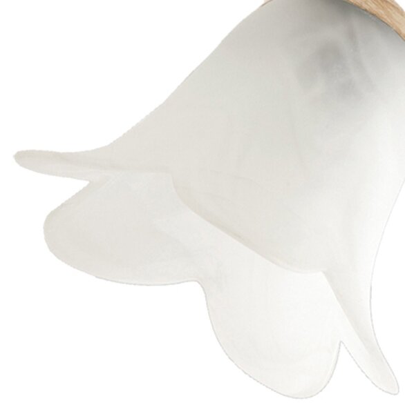 Applique Arte Povera Limone 1 Luce Avorio e Bianco LuceArt Classic