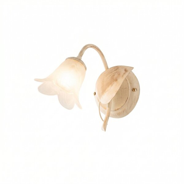 Applique Arte Povera Limone 1 Luce Avorio e Bianco LuceArt Classic