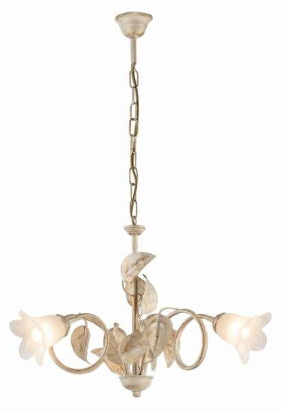 Lampadario Arte Povera Limone 3 Luci Avorio e Bianco LuceArt Classic
