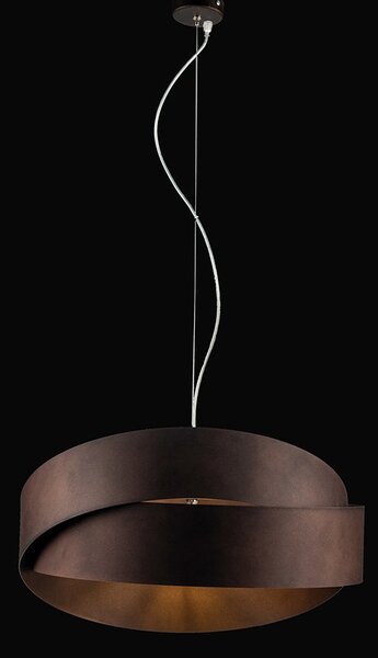Sospensione Astro 2 Luci Marrone e Nero LuceArt Classic