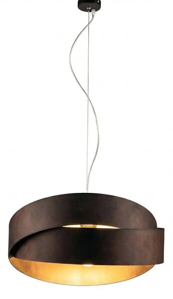 Sospensione Astro 2 Luci Marrone e Nero LuceArt Classic