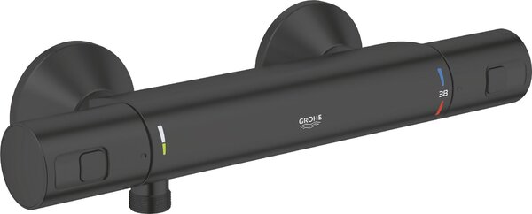 Thermostatic shower mixer - GROHE Precision Start - Matte black - Water saving