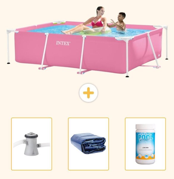 Piscina fuori terra rettangolare - 220x150x60 cm - 4 pezzi - Modello SCB75