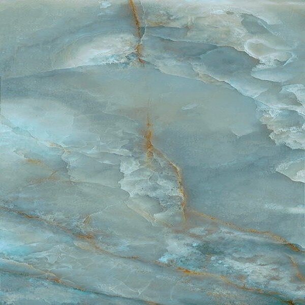 Gres Porcellanato Effetto Onice Azzurro Blu Lucido 60x120 - 03U6A06