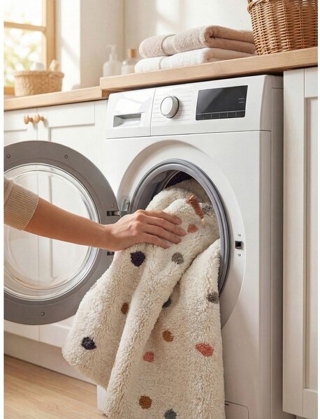 Tappeto per bambini color crema in cotone lavabile/tessuto a mano 140x200 cm Snuggle Pippo – Hanse Home